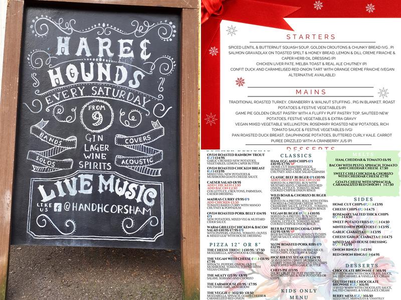The Hare & Hounds Menu