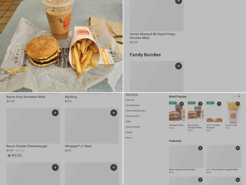 Burger King Menu