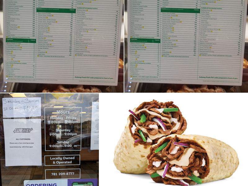 Subway Menu