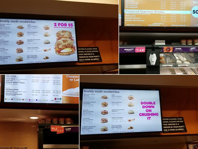 Dunkin' Menu