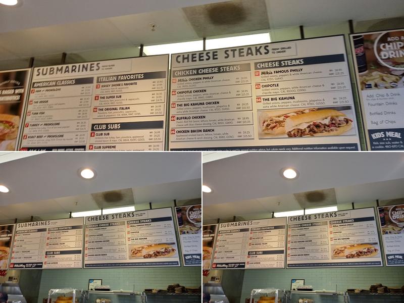 Jersey Mike's Subs Menu