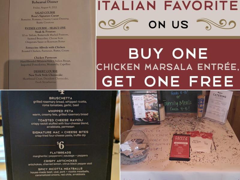 Romano's Macaroni Grill Menu