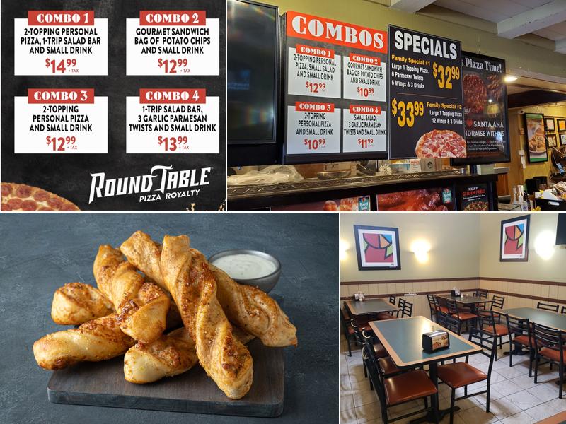 Round Table Pizza Menu
