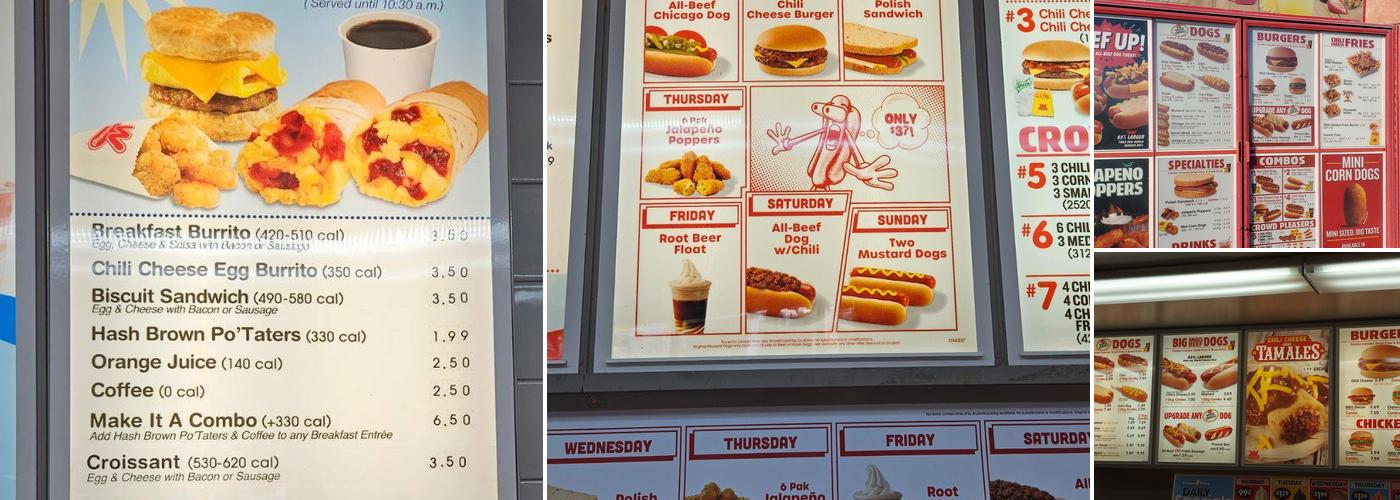 Wienerschnitzel Menu