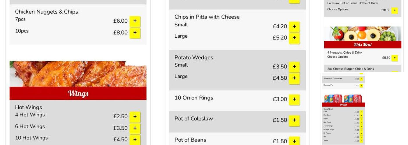 The Acropolis 2 Menu