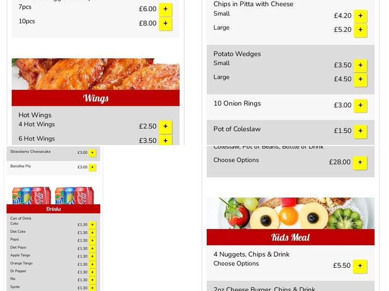 The Acropolis 2 Menu