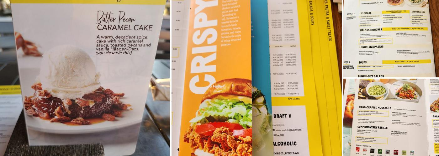 California Pizza Kitchen at Riverside Plaza Menu