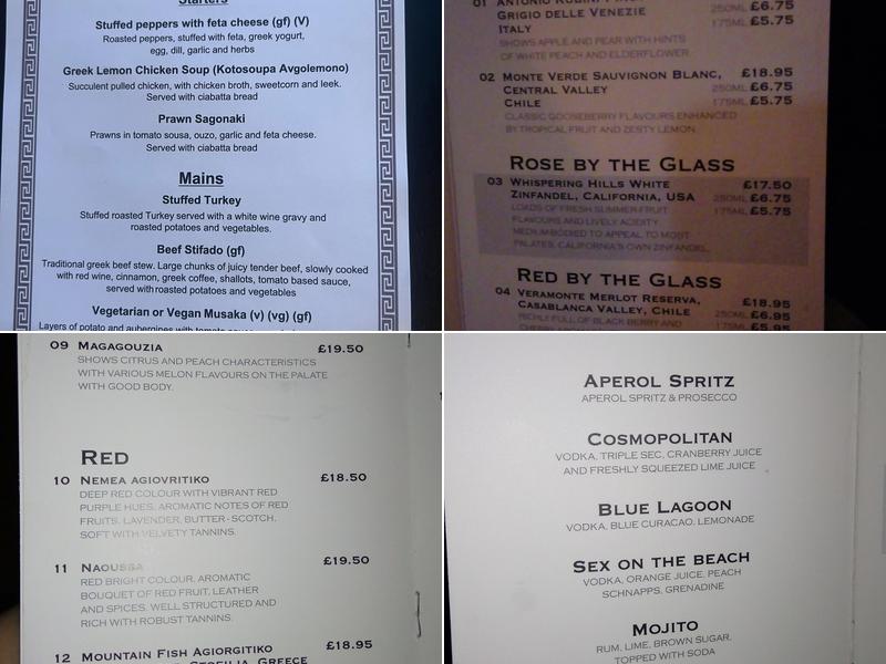 Athena Greek Restaurant Menu