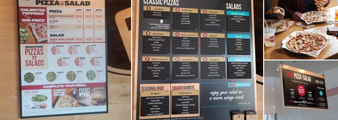 MOD Pizza Menu