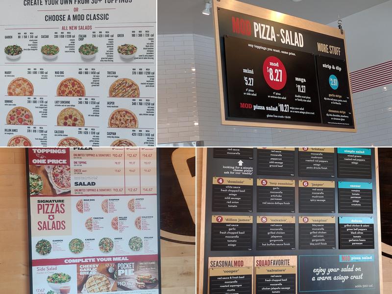 MOD Pizza Menu