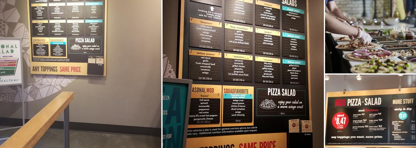 MOD Pizza Menu