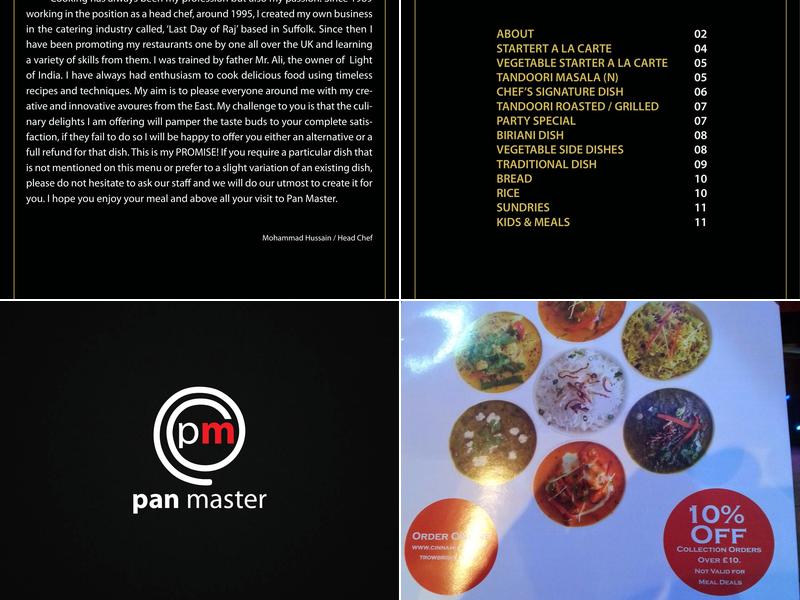 Pan Master by Cinnamon Lounge Menu