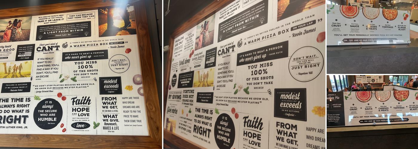 Pieology Pizzeria, Moreno Valley Menu