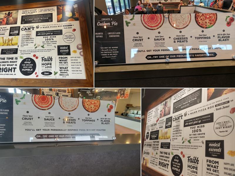 Pieology Pizzeria, Moreno Valley Menu