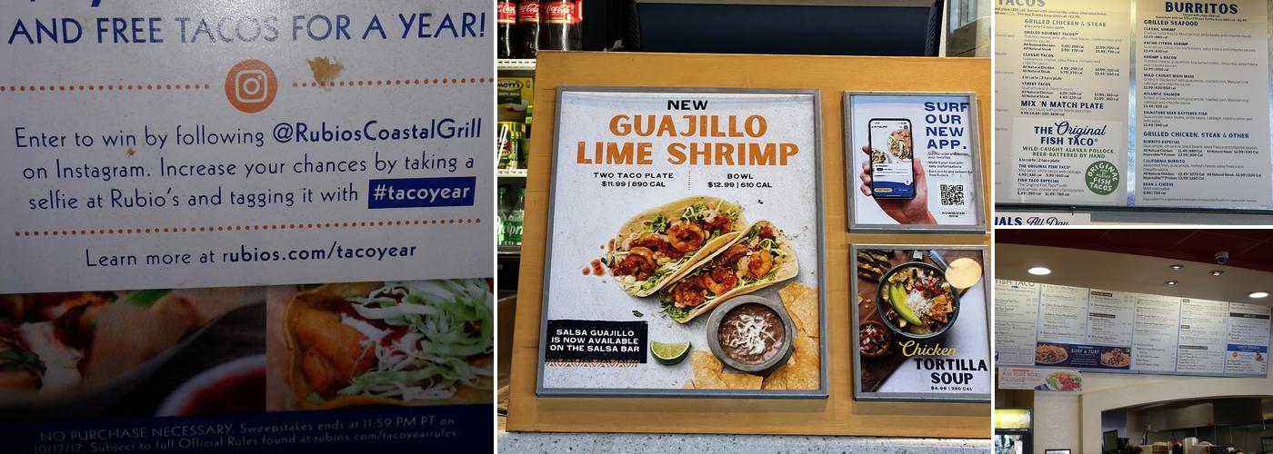 Rubio's Coastal Grill Menu