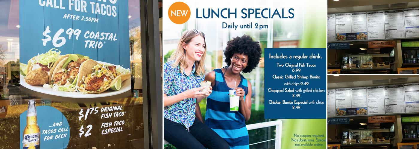 Rubio's Coastal Grill Menu