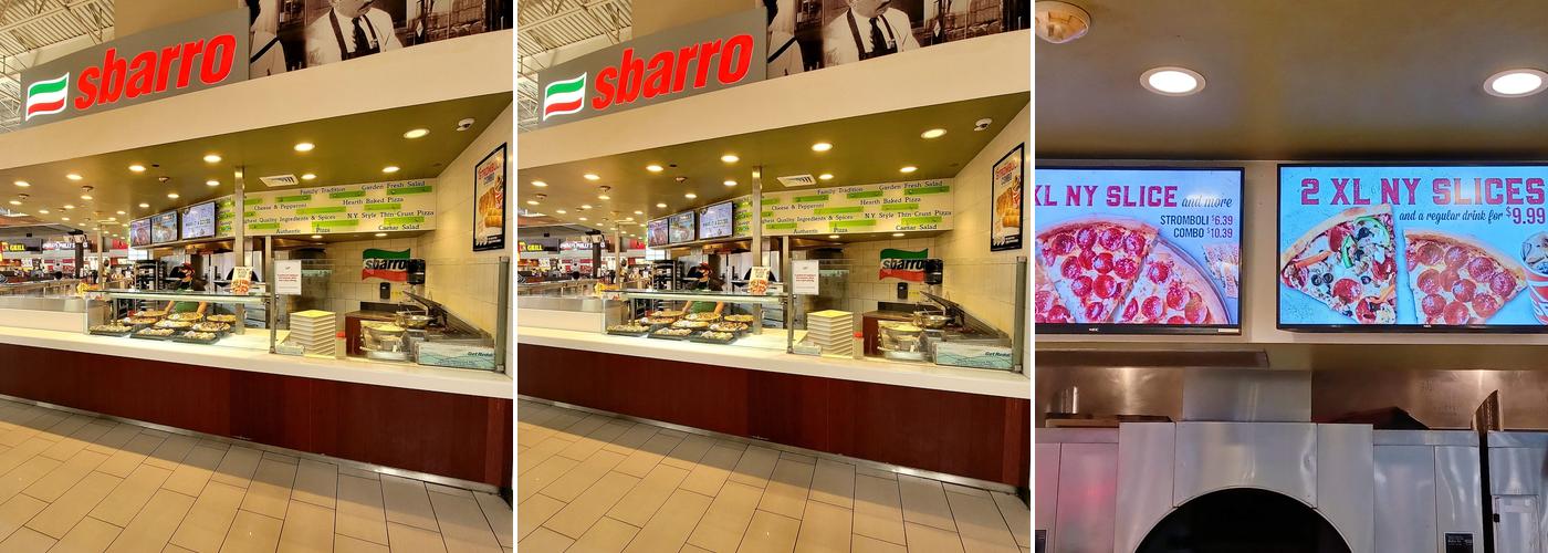 Sbarro Menu