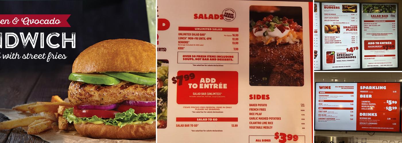 Sizzler Menu