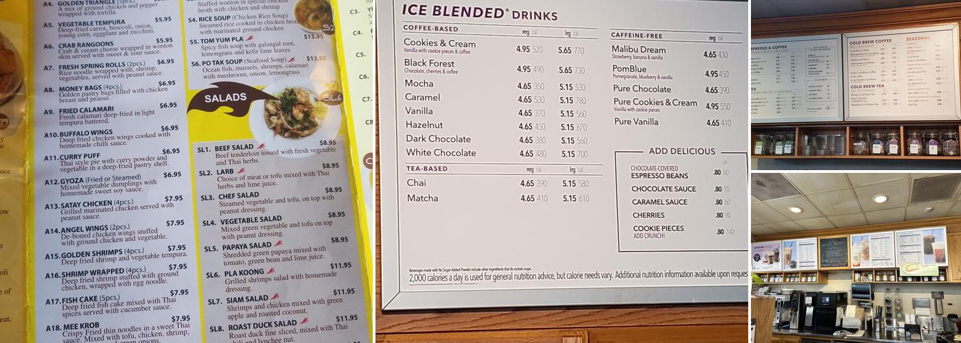 The Coffee Bean & Tea Leaf Menu