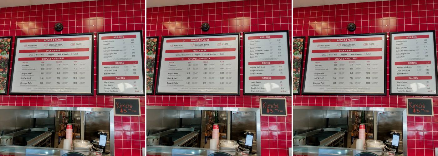 Flame Broiler Menu