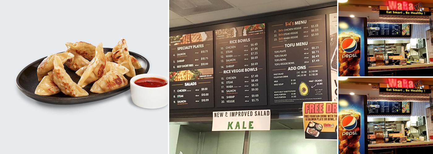 WaBa Grill Menu