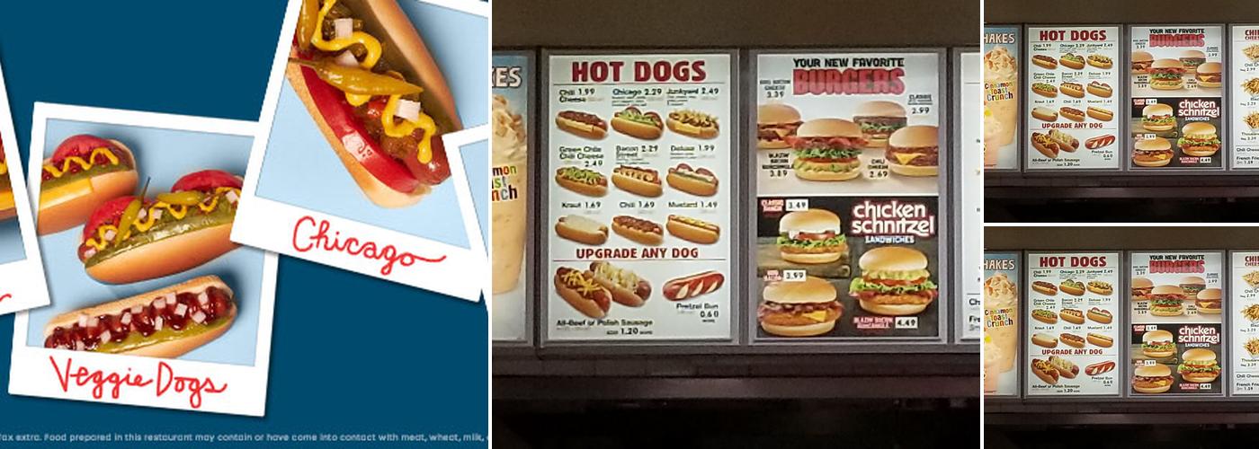 Wienerschnitzel Menu