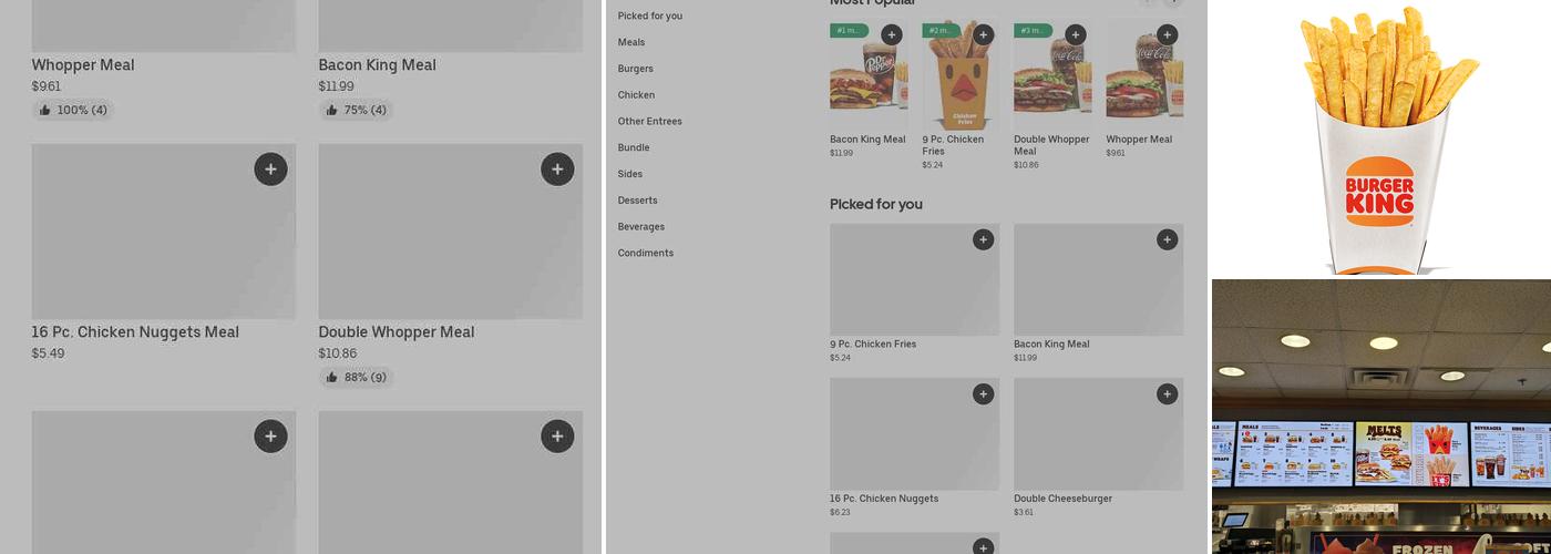 Burger King Menu