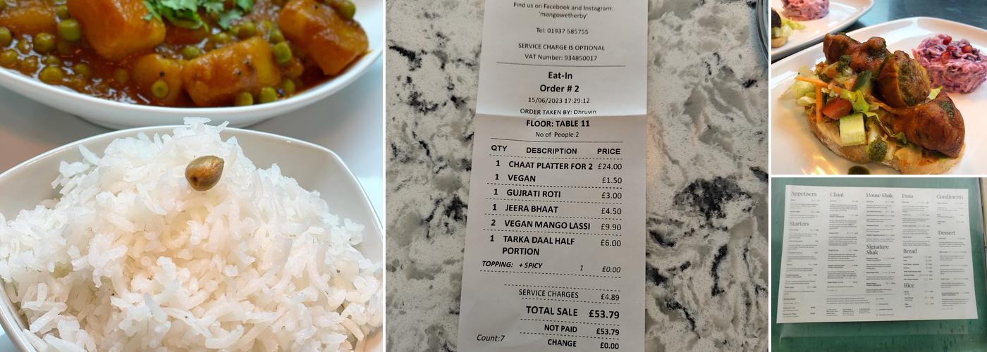 Mango Restaurant Menu