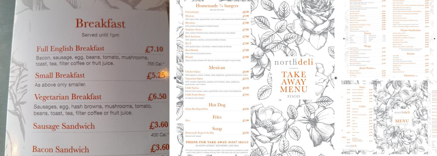 North Street Deli Menu