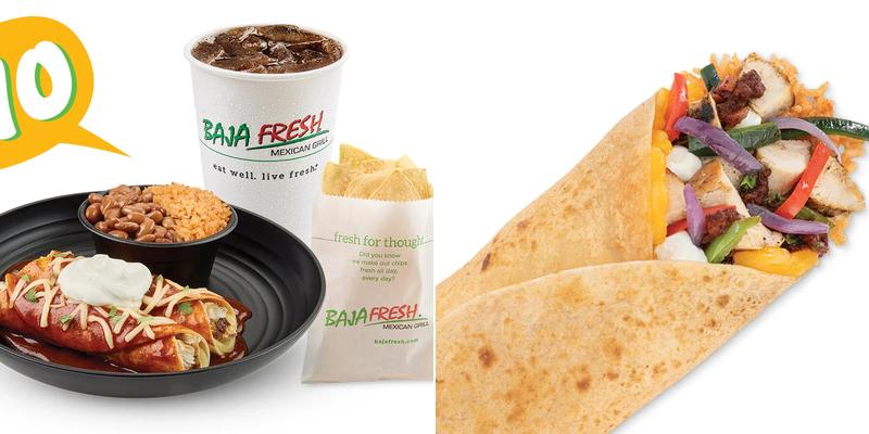 Baja Fresh Menu