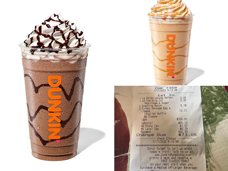 Dunkin' Menu