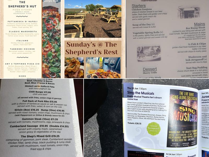 The Shepherd's Rest Inn Menu