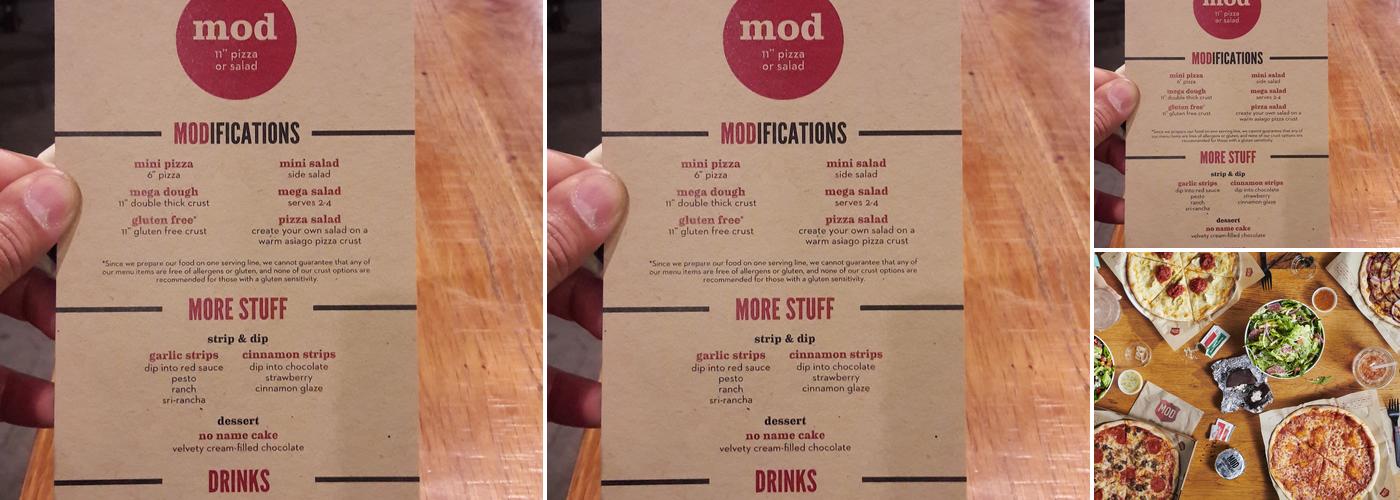 MOD Pizza Menu