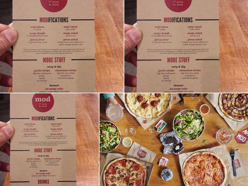 MOD Pizza Menu