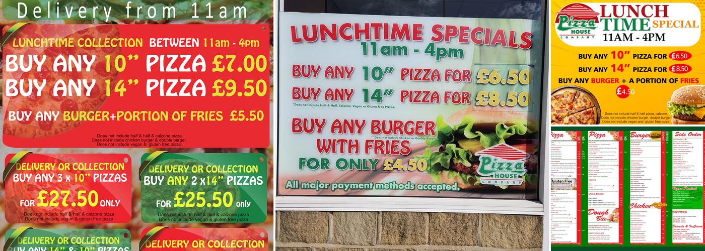 Pizza House Company Menu