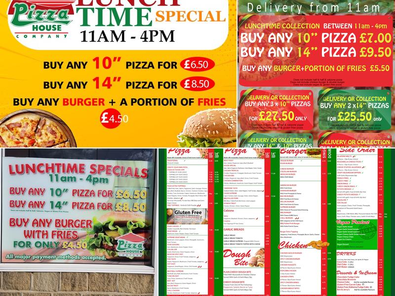 Pizza House Company Menu