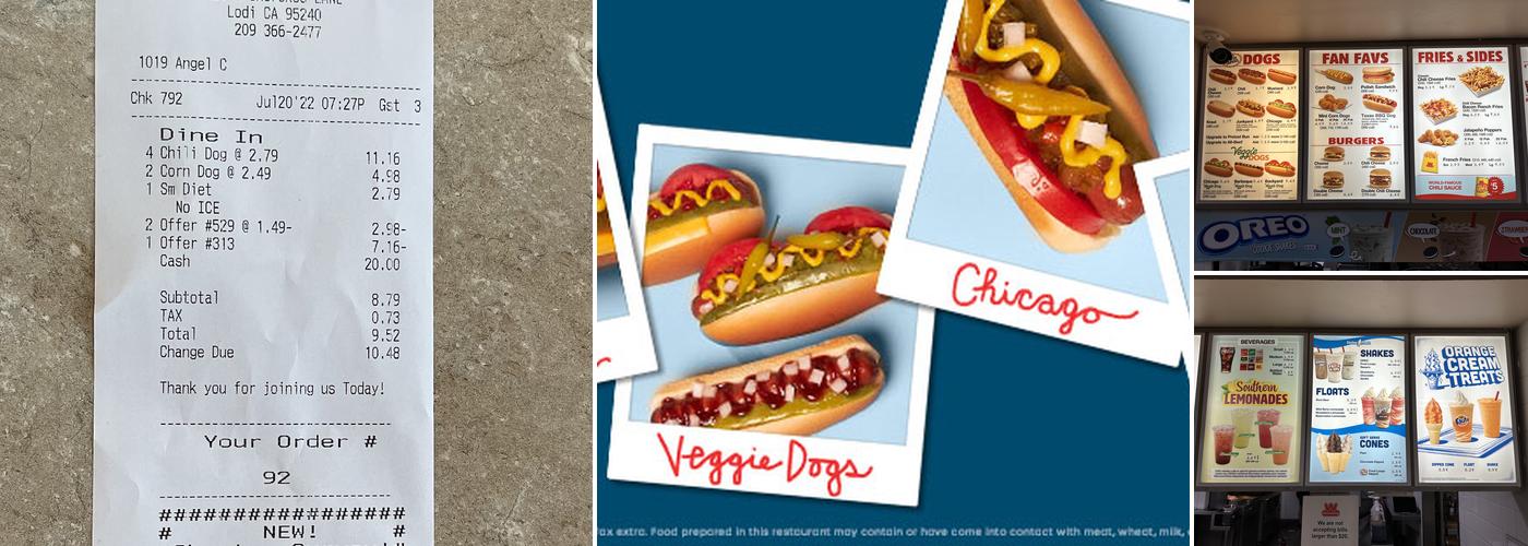 Wienerschnitzel Menu