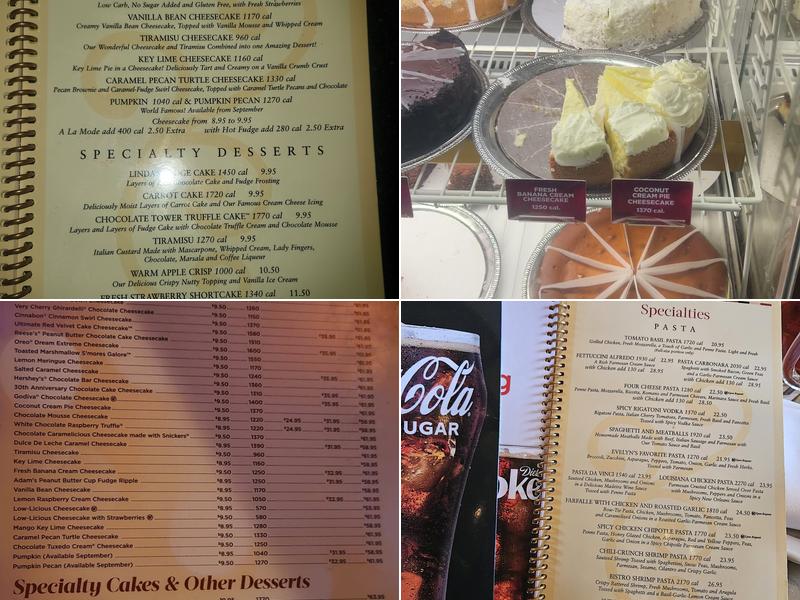 The Cheesecake Factory Menu