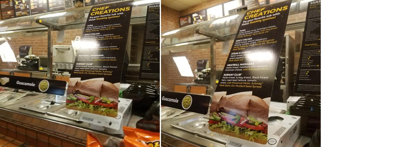Subway Menu
