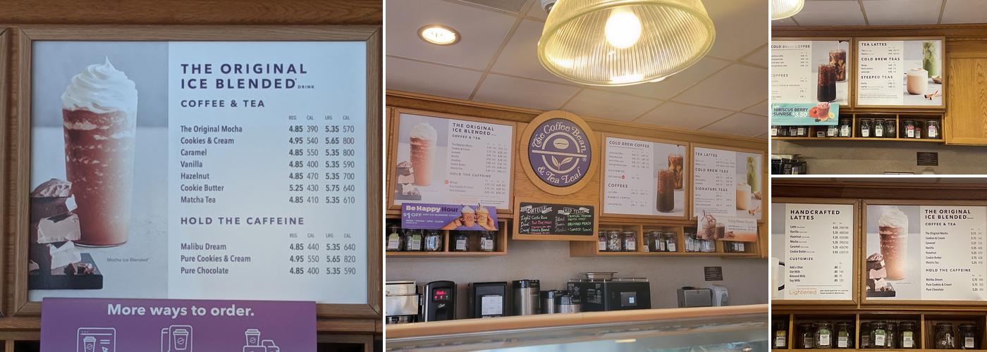 The Coffee Bean & Tea Leaf Menu