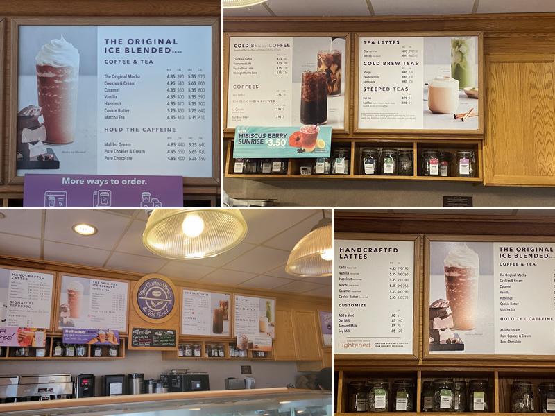 The Coffee Bean & Tea Leaf Menu