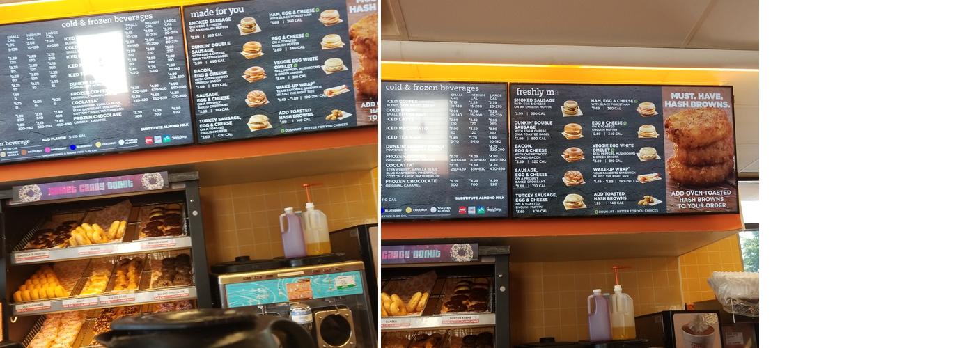 Dunkin' Menu