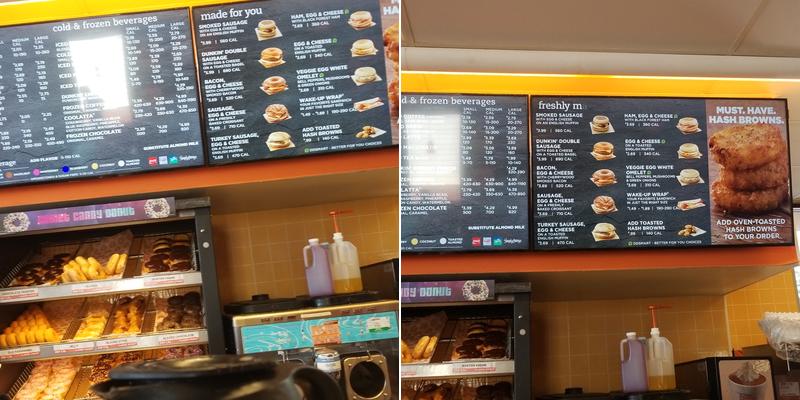 Dunkin' Menu