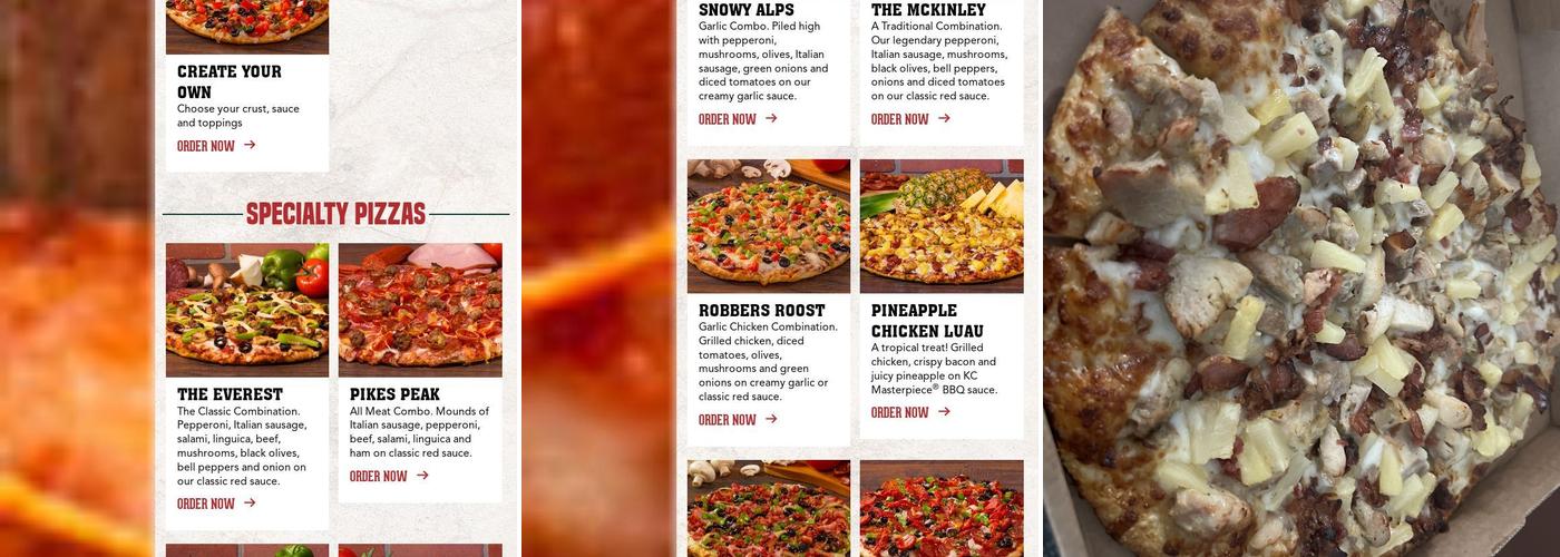 Mountain Mike's Pizza Menu