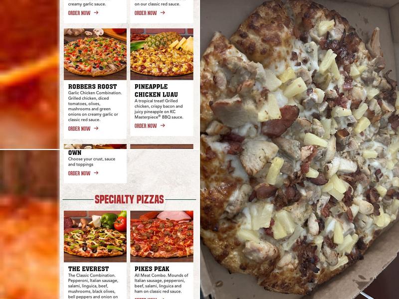 Mountain Mike's Pizza Menu
