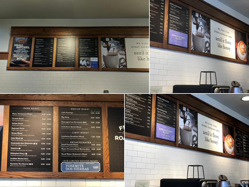 Peet's Coffee Menu