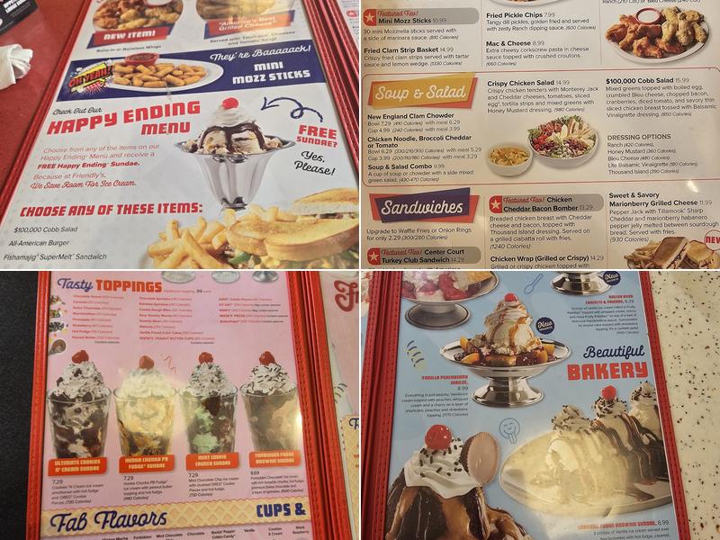 Friendly's Menu