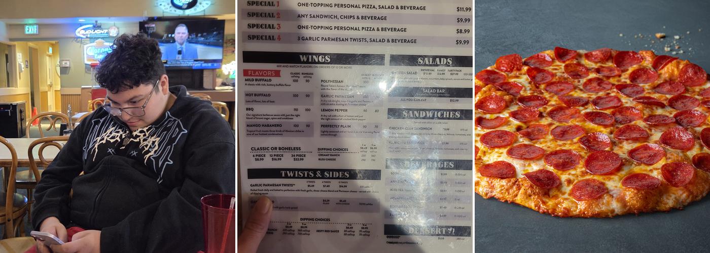 Round Table Pizza Menu
