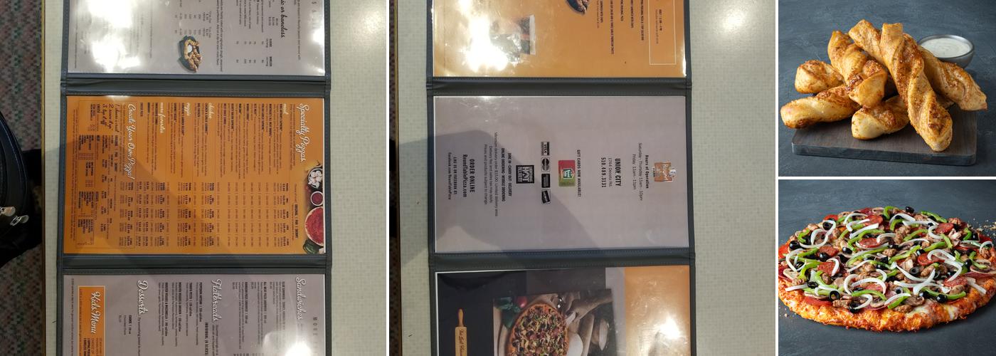 Round Table Pizza Menu