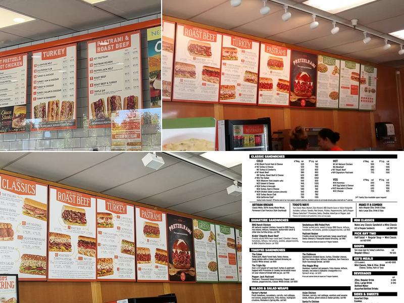 TOGO'S Sandwiches Menu